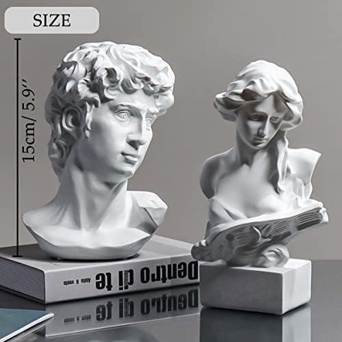 David Statue Greek Bust 59 Inch Home Decor