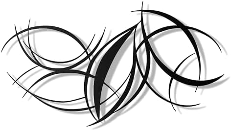 Pluviart Modern Abstract Metal Wall Art 40x23 Inch