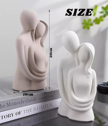 Modern Romantic Couple Sculptures for Home Decor