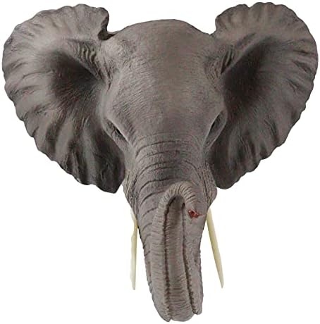 Ebros Safari African Bush Elephant Wall Sculpture 9 Tall