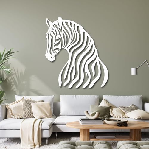 Hotuijxca Zebra Metal Wall Art 19x16in