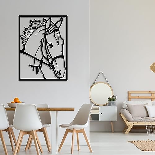 Fayholy Horse Metal Wall Decor Rustic Wall Art