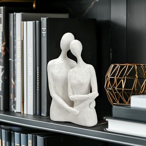 Abstract Hugging Couple Statue for Home Decor