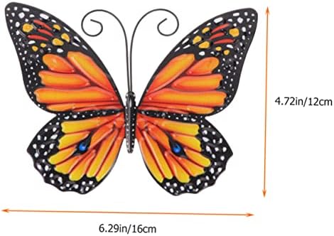 Ciieeo 2pcs Butterfly Wall Hanging Decor Sculptures