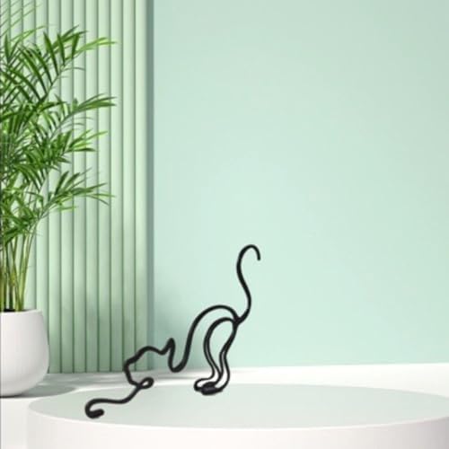 Yrhsport Stretching Cat Wall Sculpture