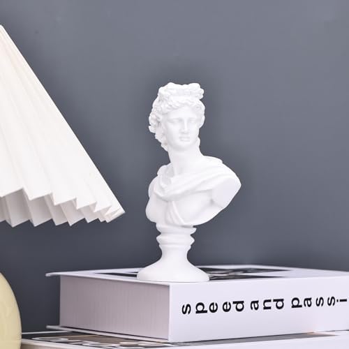 Apollo Bust Statue 6 Inch White Greek Mythology Sculpture