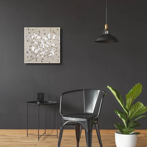 Epic Art 19th Century Butterfly Constellations 1 Wall Art 24x24