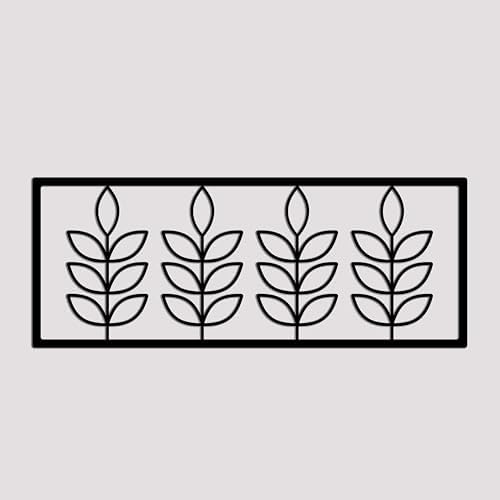 BONPERLA Minimalist Leaf Metal Wall Art 236x94