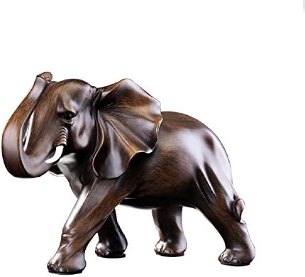 Elephant Statue Wealth Lucky Figurine Home Office Decor Sculpture Gift
