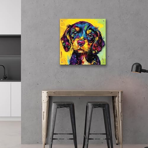 Epic Art Woof Spaniel Wall Sculpture 24x24