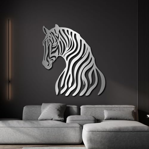 Hotuijxca Zebra Metal Wall Art 19x16in