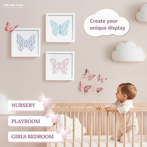TideAndTales Butterfly Wall Decor Set of 3