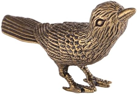 GIB Small Bird Statue Home Decor Brass Figurine