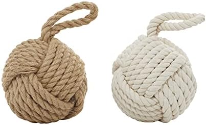 Deco 79 Jute Rope Knot Decorative Sculptures Set of 2