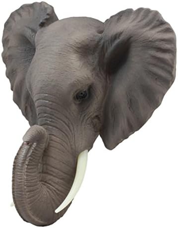 Ebros Safari African Bush Elephant Wall Sculpture 9 Tall