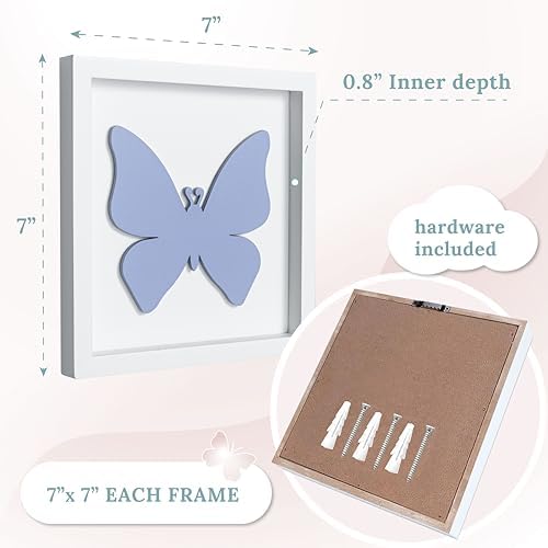TideAndTales 3D Butterfly Wall Decor Set of 3