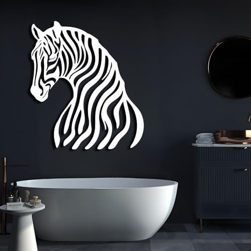Hotuijxca Zebra Metal Wall Art 19x16in