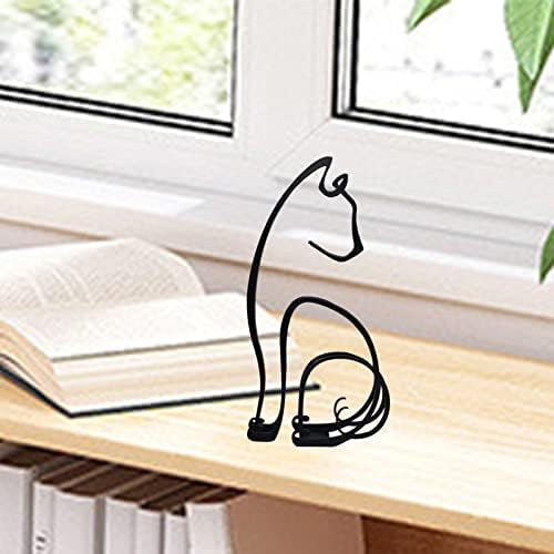 YRHSPORT Minimalist Metal Dog Sculpture Wall Art