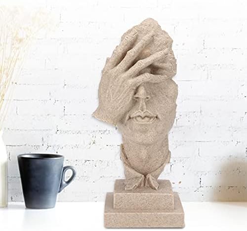 Abstract Thinker Sculpture Resin Statue for Home Office Decor