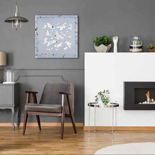 19th Century Butterfly Constellations In Blue 3 Wall Art