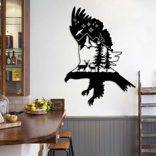 Metal Eagle Wall Art Nature Decor for Home