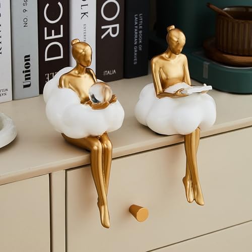 Rayberro Cloud Girl Sculpture Decor Statue