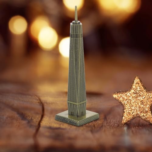 COHEALI World Trade Center Statue Metal Replica Sculpture