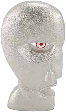 Abstract Face Figurine Hand Painted Resin Sculpture Collectible Art