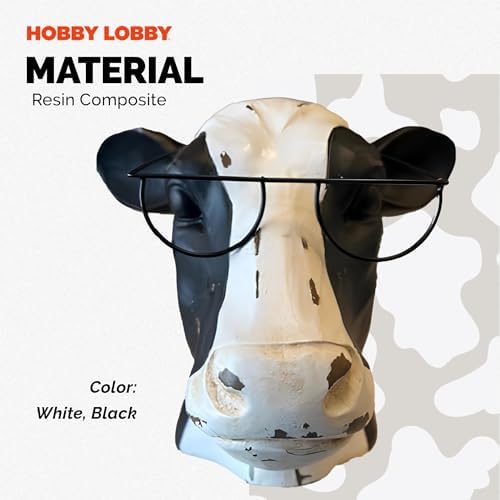 Hobby Lobby Cow Wearing Glasses Sculpture
