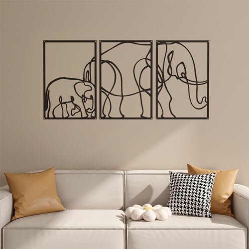 DoMyfit Elephant Metal Wall Art - Modern Decor