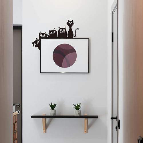Charming Black Cat Door Frame and Wall Art