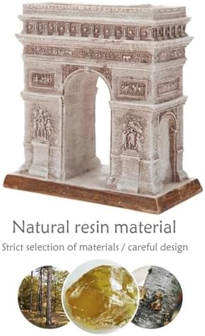 French Arc de Triomphe Resin Sculpture Statue Gray