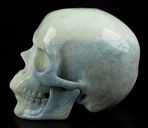 Skullis Royal Dumortierite Crystal Skull Sculpture