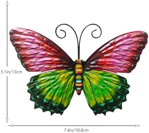GENHAOTHREE Metal Butterfly Wall Decor 4 Pack