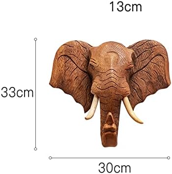 Getrelax Thai Elephant Head Wall Sculpture 12 Inch Tall