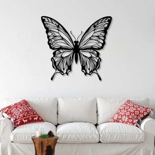 Huefoam Butterfly Metal Wall Art 28x25 Inches