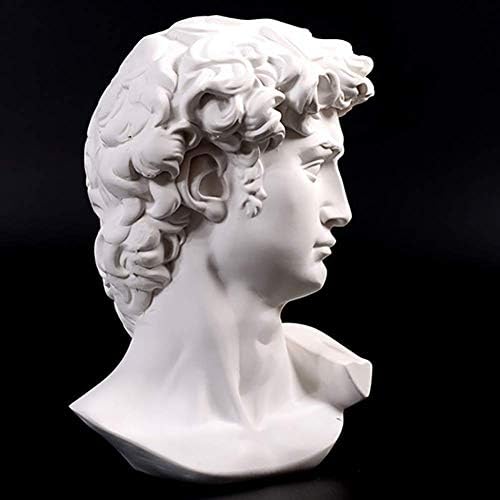 YRHH Mini Head Statue Resin Sculpture 15cm