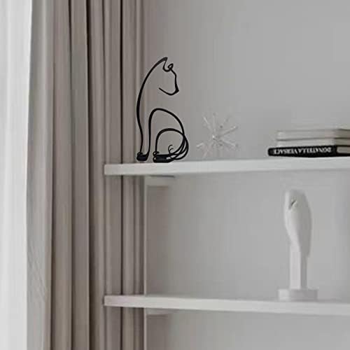 YRHSPORT Minimalist Metal Dog Sculpture Wall Art
