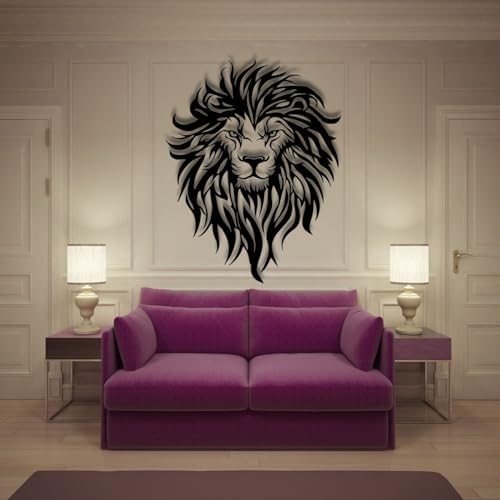Flewfar Metal Wall Decor Lion Head Unframed