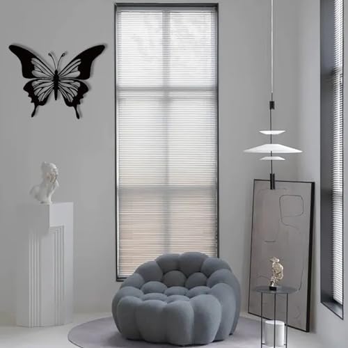 Heoclao Butterfly Metal Wall Sculpture 1 Pc Black