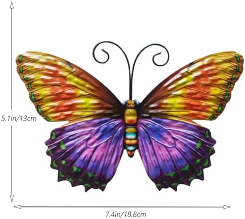 GENHAOTHREE Metal Butterfly Wall Decor 4 Pack