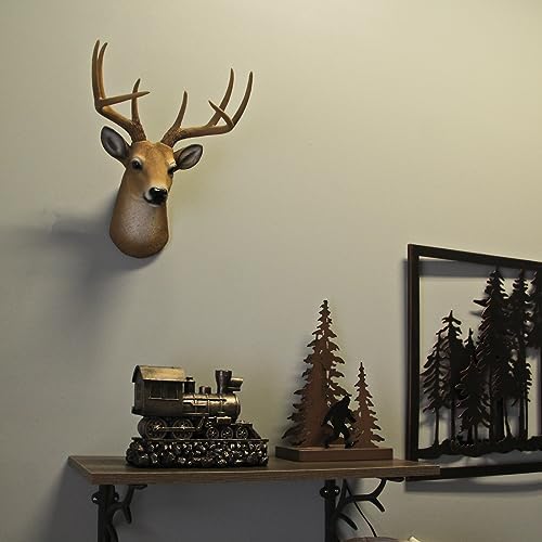8 Point Buck Wall Mounted Fake Deer Head Sculpture