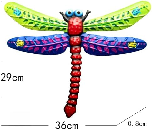 GENHAOTHREE 142 Inch Giant Metal Dragonfly Wall Decor 4 Pack