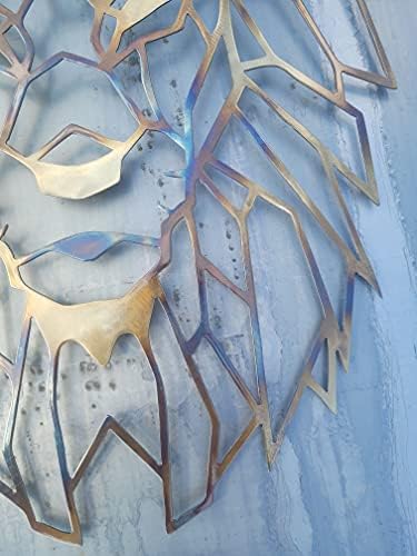 Lion Head Modern Metal Art Wall Decor 235 Inches