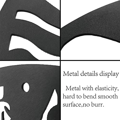 CREATCABIN Black Cat Moon Wall Sculpture