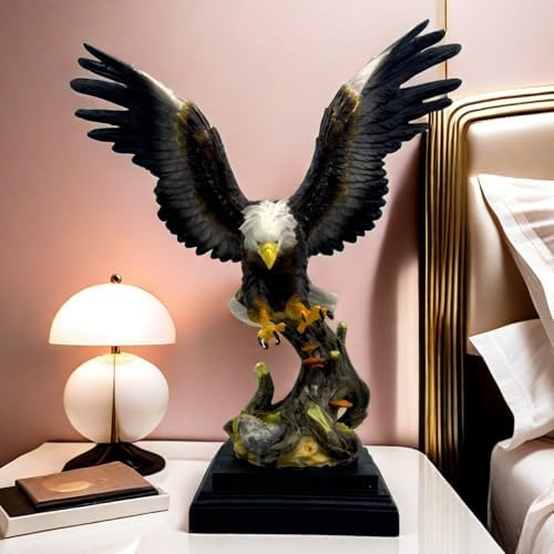 169 Inch Large Bald Eagle Statue Resin Sculpture