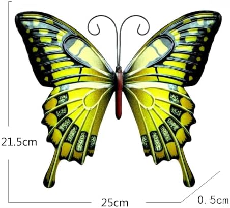 GENHAOTHREE 4-Pack Weatherproof Metal Butterfly Wall Decor