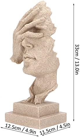 Abstract Thinker Sculpture Resin Statue for Home Office Decor