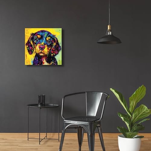 Epic Art Woof Spaniel Wall Sculpture 24x24