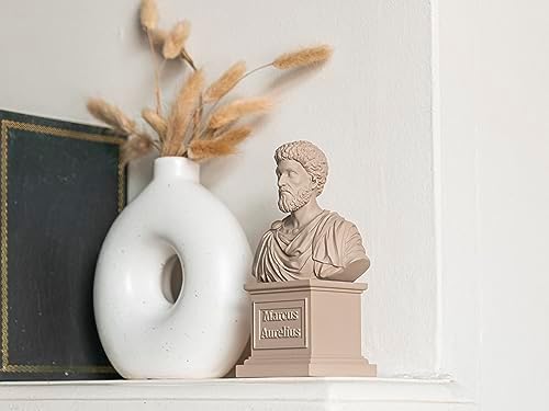 Marcus Aurelius Statue Bust - 65 Inch Stoic Philosopher Sculpture